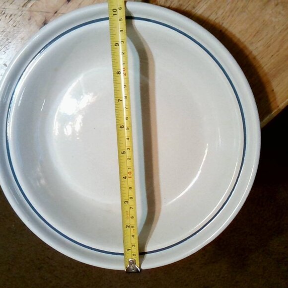 Longaberger Pottery Woven Traditions Pie Dish, Heritage Blue 10 1/4” - Picture 3 of 5